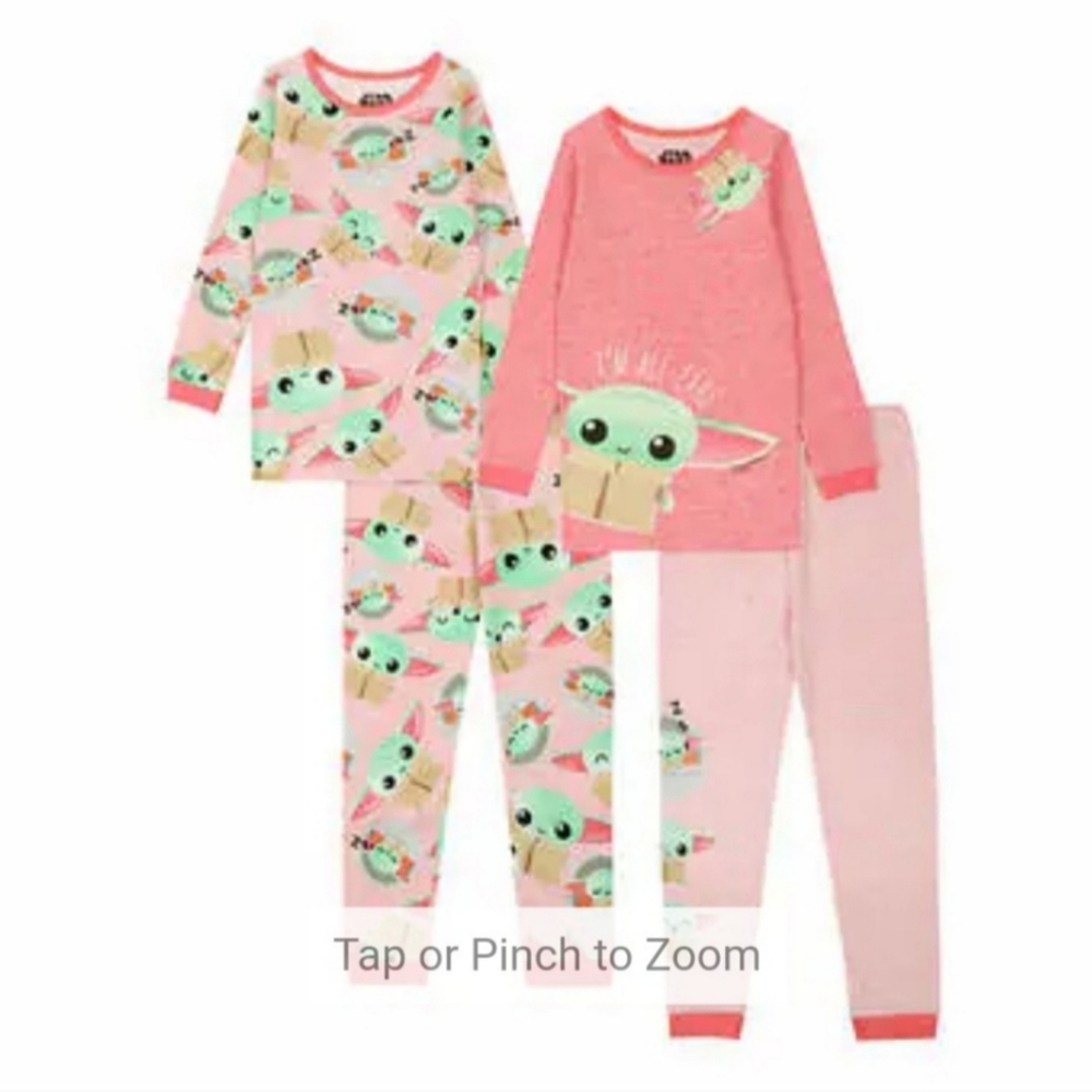 Star Wars kids 4 Piece Pajama Set in size 6